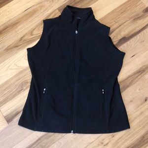 Lands End Black Vest